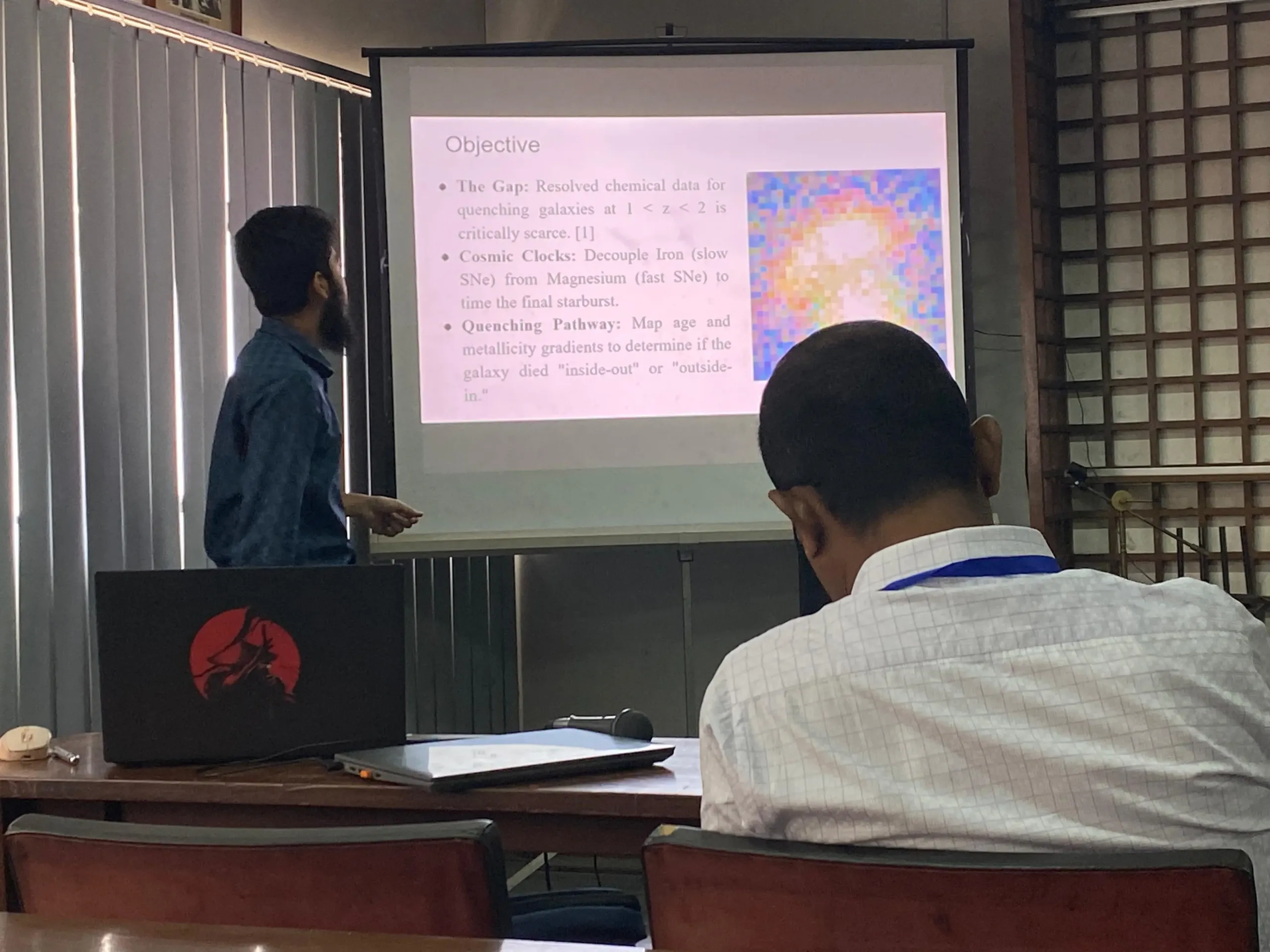 Ahmad Al-Imtiaz, a Research Assistant (Graduate) at CASSA delivering his award-winning presentation at the conference.